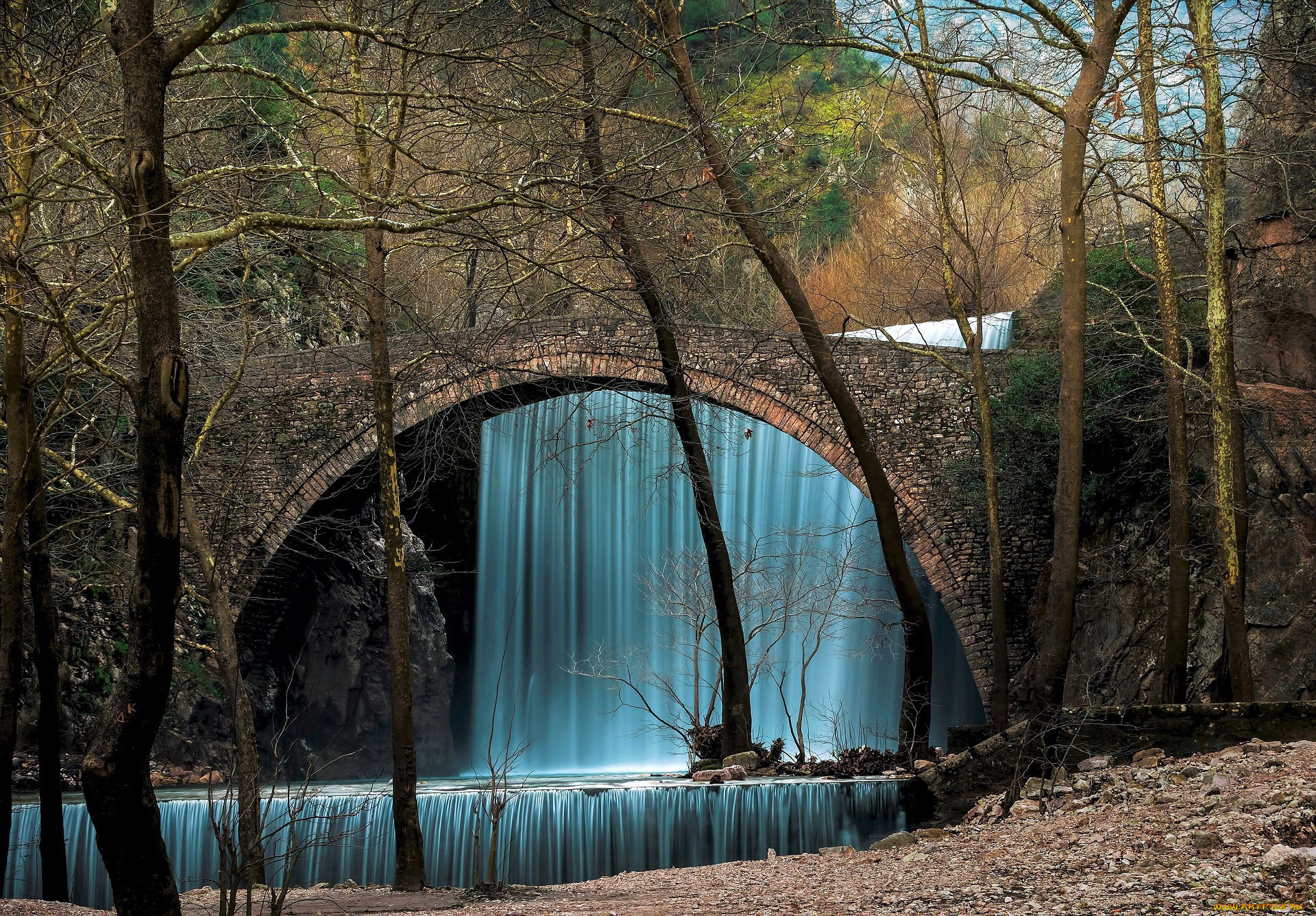 palaiokarya waterfall, greece, , - , palaiokarya, waterfall